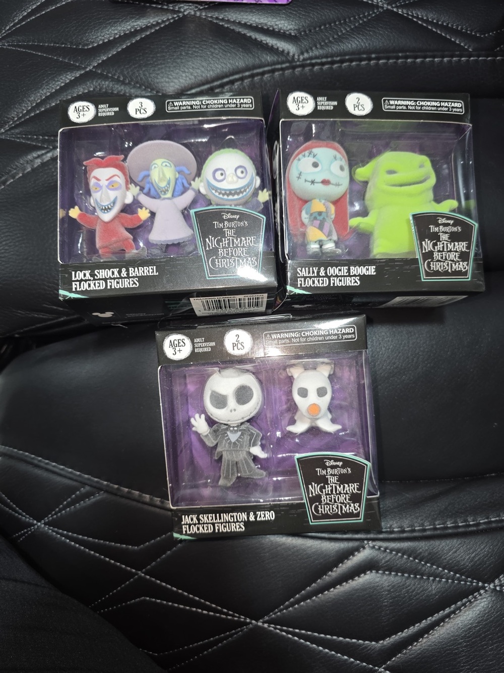 The Nightmare Before Christmas Flocked Figures Complete Collection